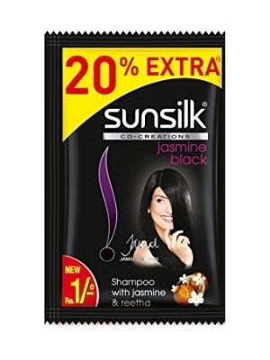Sunsilk Black Shampoo, 5.5ml Sachet - Pack of 32