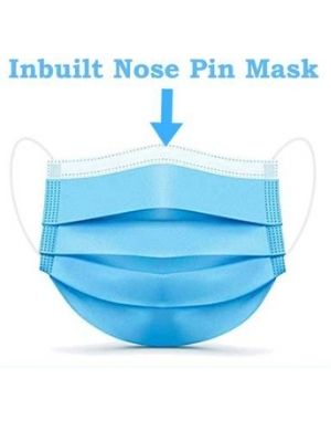 Grozzbuy's Surgical Mask (Blue, Free Size, Pack of 20, 3 Ply)
