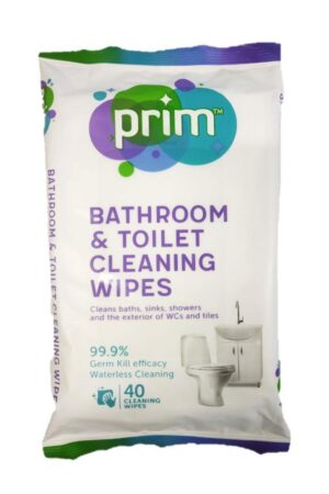 Prim Bathroom & Toilet Cleaning Wipe - 40 Count