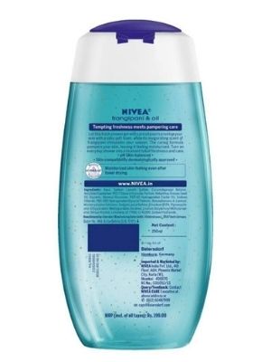 NIVEA Shower Gel, Frangipani & Oil Body Wash, Women, 250ml
