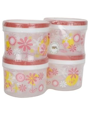 Amson Easy Spin Printed Container Set of 4