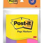 Post It Bookmark Prompt, 1 x 3 inches, 150 sheets, 3 colors