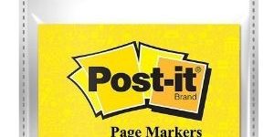 Post It Bookmark Prompt, 1 x 3 inches, 150 sheets, 3 colors