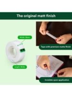 Scotch Magic Tape is the original matte-finish, invisible tape. Frosty on the roll but invisible on paper, it’s the preferred tape for offices, home offices and schools. Available in Full Dispenser with 3/4" tape