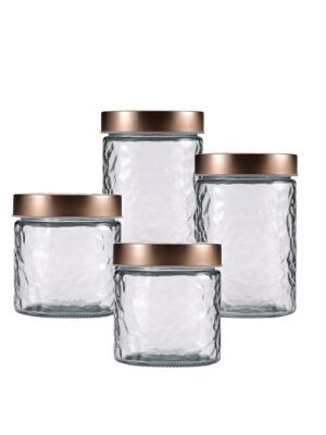 Wellberg Multipurpose Glass Jar, Set of 4