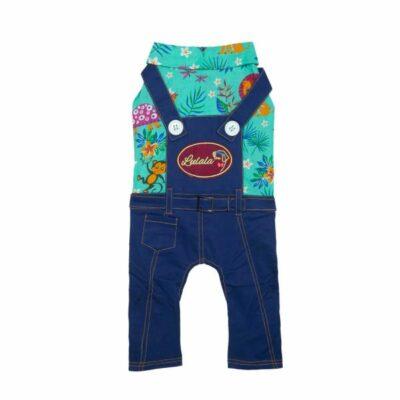 lulala dog dress outfits for dog spring denim jumpsuits jungle safari print apparel xxl sea green product images orvrw9fgk5t p591141958 0 202202270700