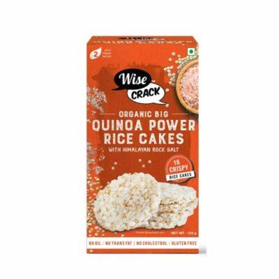wisecrack organic rice cakes quinoa power gluten free no transfat no oil no cholestrol 125g each pack of 1 product images orvs7s9gitr p595312332 0 202211141821