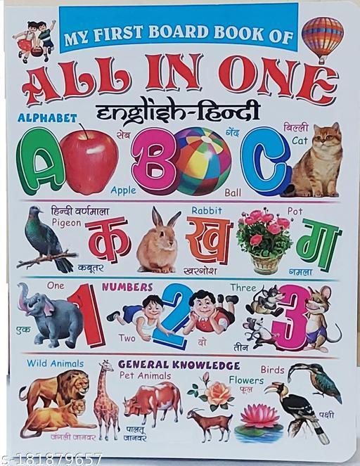 Early Learning Little Kids Gift Toy Children Baby Alphabet Hindi Numbers  All In One Books For 1 Year Old To 5 Year Old. Easy Clean And Wipe Book. -  Grozzbuy